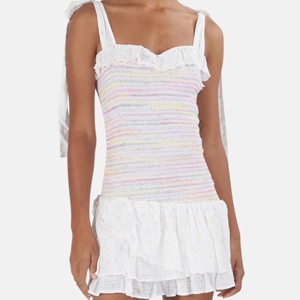 LoveShackFancy aya mini dress